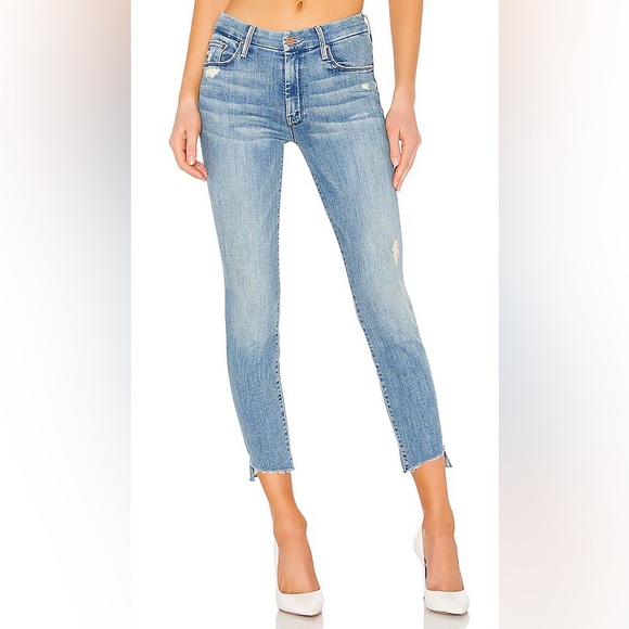 Mother The Looker Ankle Step Fray in Where There's Smoke | Size 31 - Picture 2 of 16